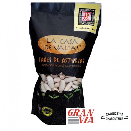 Fabes asturianas con IGP La casa de Las Valías saquito 500gr
