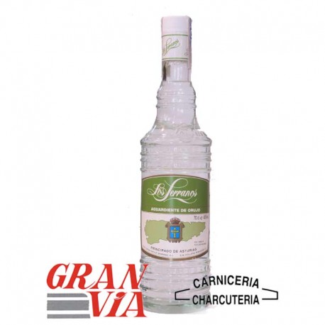 Aguardiente de orujo Los Serranos 70cl.