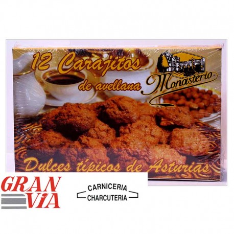 Carajitos de avellana Monasterio caja 12 unidades