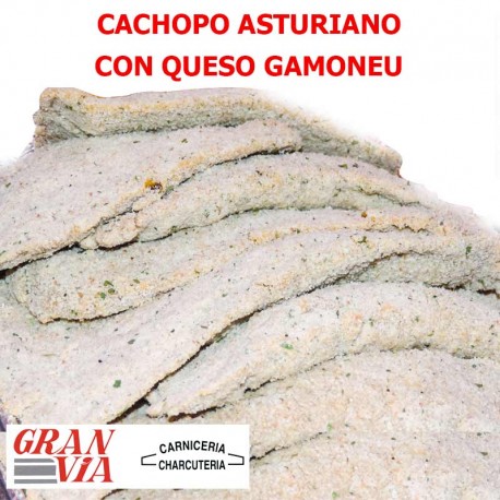 Cachopo asturiano de queso Gamoneu 400 gr.